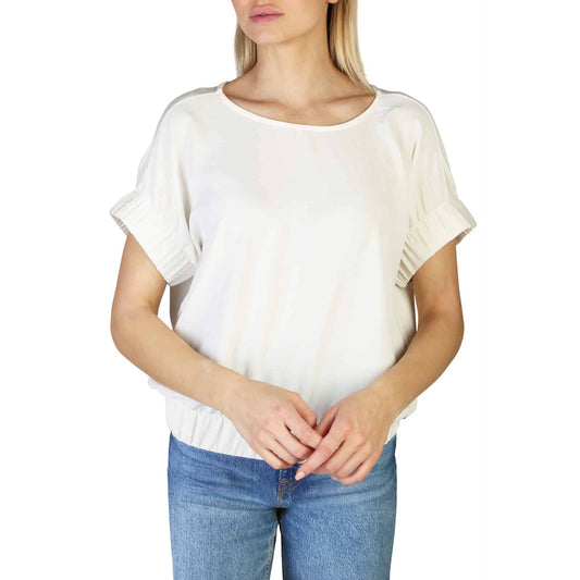 Pepe Jeans Effen T-shirt met Knoopsluiting