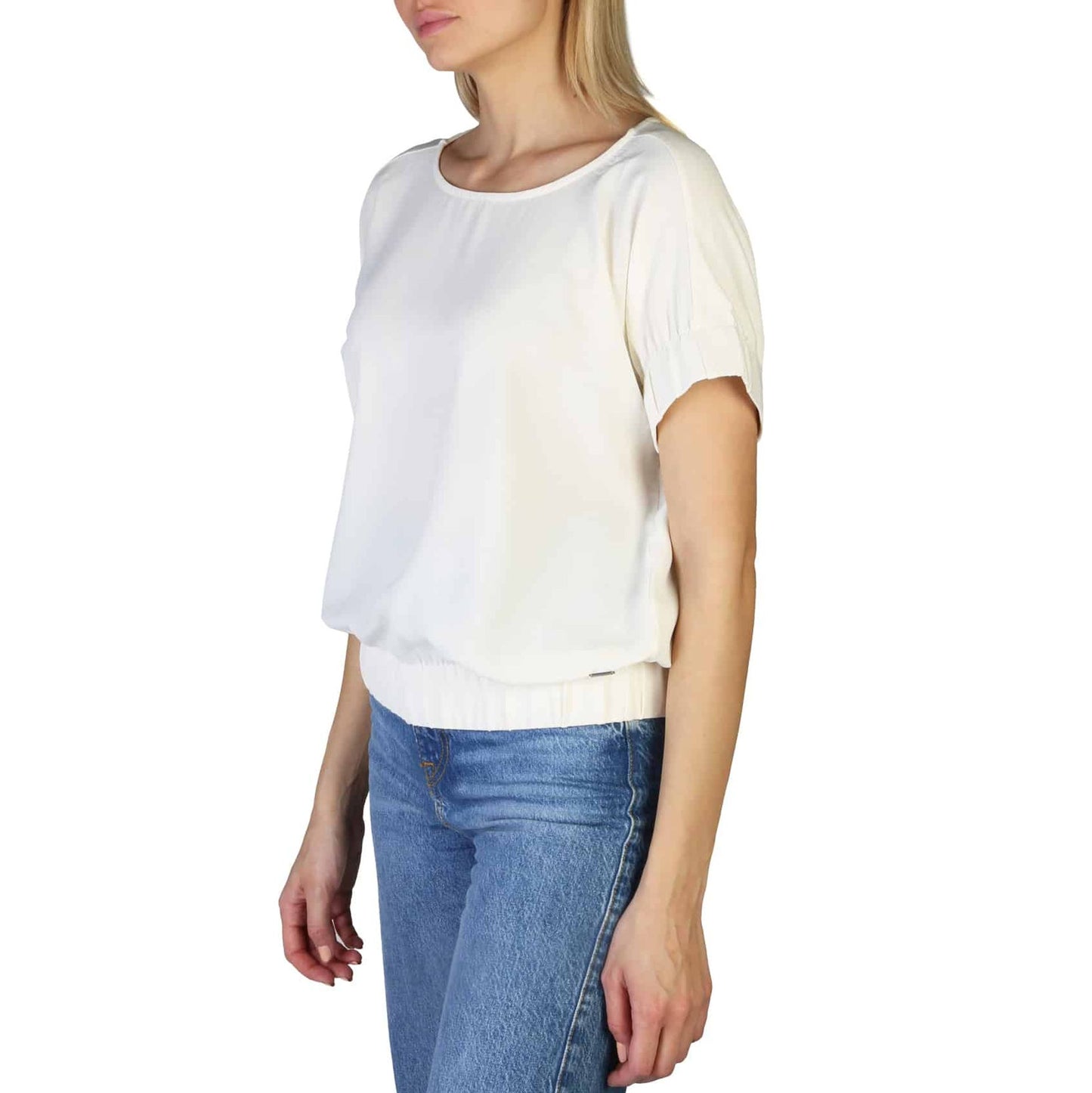 Pepe Jeans Effen T-shirt met Knoopsluiting