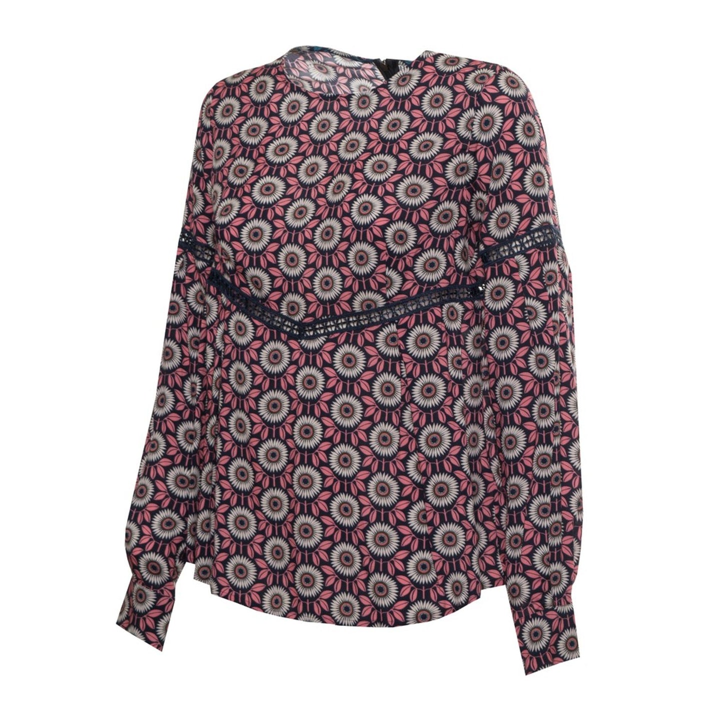 Harmont & Blaine Viscose Blouse met Rugrits