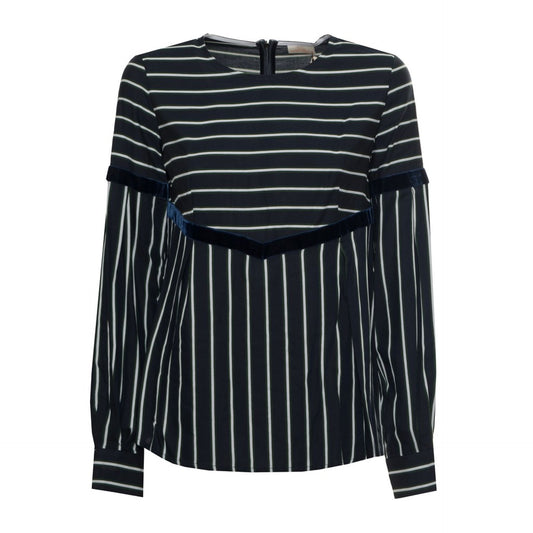 Harmont & Blaine Viscose Blouse met Rugrits